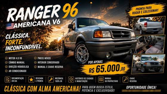 FORD RANGER 4.0 XL 4X2 CS V6 12V GASOLINA 2P MANUAL FORD RANGER 4.0 XL 4X2 CS V6 12V GASOLINA 2P MANUAL